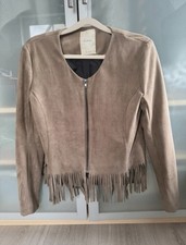 Jacke Nümph Fransen Beige
