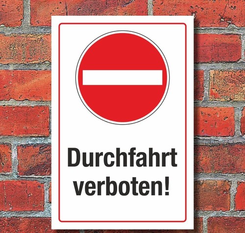 Schild halteverbot parkverbot - halteverbot,