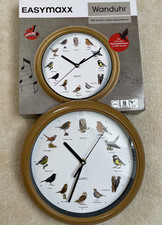 Wanduhr mit Vogelstimmen 25cm