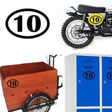 Numero 10 Oval, Aufkleber