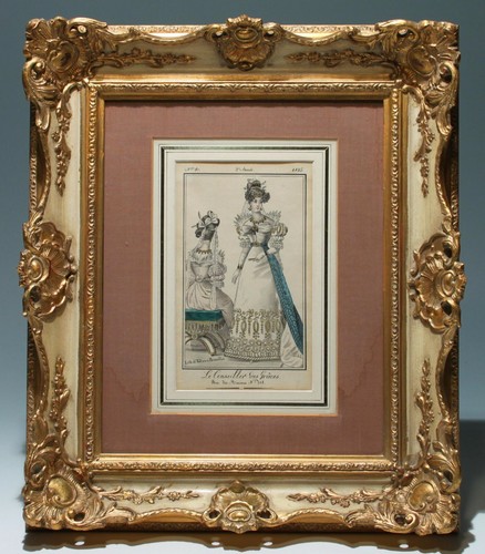 Biedermeier mode lithografie - mode,