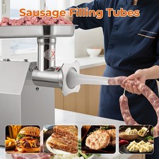 Profi Edelstahl Fleischwolf elektrisch Wurstfüller Faschiermaschine 1200W 220V