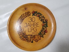 Alter bemalter Holzteller 30