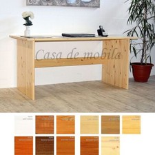 Massivholz Schreibtisch 160cm Kiefer massiv Computertisch holz PC Büro-tisch 