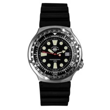 BOMBFROG Herren Taucheruhr 500m Quarz Saphirglas Neopren KAMPFSCHWIMMER