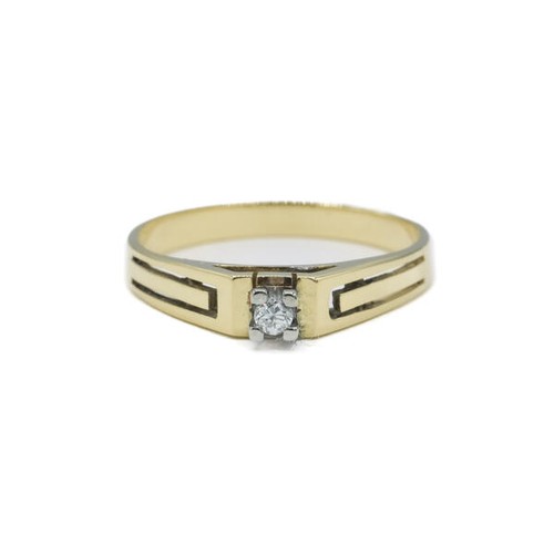 Ring mit brillantsolitär - ring,