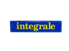 Emblem Integrale Evo blau / gelb für Lancia Delta 1992 - 1995, 82473841