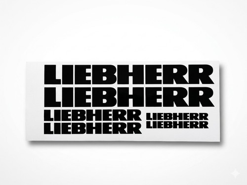 Liebherr aufkleber sticker set - liebherr,