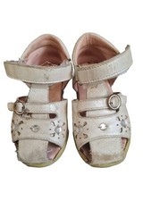 Naturino Falcotto Mädchen Leder Sommer Sandeln Schuhe Silber Gr 22