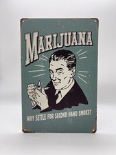 Blechschild marijuana 20x30cm - marijuana,
