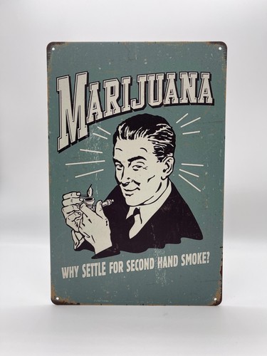 Blechschild marijuana 20x30cm - blechschild,