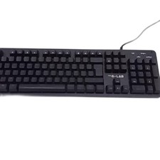 THE G-LAB Keyz CarbonE RGB Gamingtastatur Blauer Schalter schwarz Ultimatives Sp