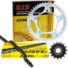 Kettensatz X-Ringkette DID 525VX3 für Suzuki DL 650 V-Strom B1 C7 DL650 2007-202