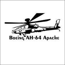 Apache - Aufkleber Auto Tattoo Militär Kampfhubschrauber Hubschrauber Schrift V2
