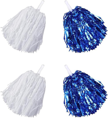 Pompons aus metallfolie - pompons,