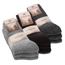 6 Paar Norweger Socken Herren
