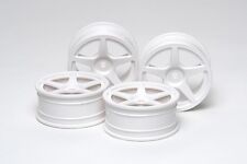 Tamiya Felgen (2 Stück) 5-Speichen weiß 24mm 1:10 - 53471