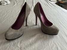 Pumps High Heels Buffalo Plateau 13 cm Grau, Sehr Guter Zustand, Größe 37