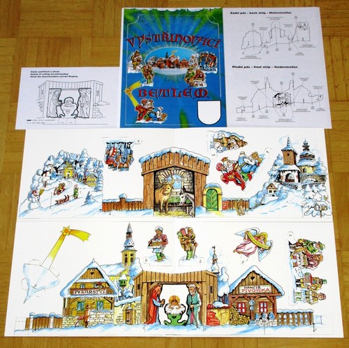 Weihnachtskrippe papier pappe - papier,