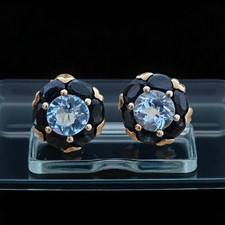 1 Paar 925 Silber vergoldet