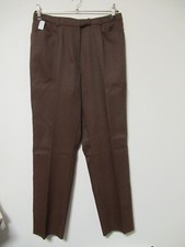 180 108 Bernd Berger Damen Hose Gr. 44 dunkelbraun schwarz Muster Stretch