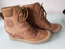 Stiefeletten Palladium 40 mit Keilabsatz Leder