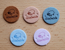 5 PU-Leder Label *Handmade*