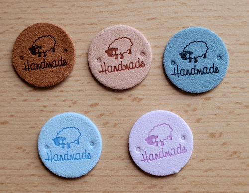 Leder label handmade - 5, *handmade*