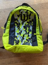 Wilson Junior Rucksack Tennisrucksack für 2 Tennisschläger, lemon