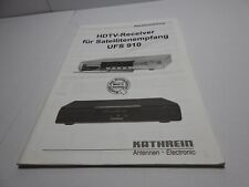 Kathrein HDTV Receiver UFS 910 Betriebsanleitung