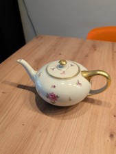 Rosenthal Ivory Moosrose Kaffekanne Goldrand Elfenbeinporzellan kleiner Clip