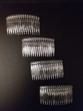 4 x  Haarkamm Kämme Steckkamm