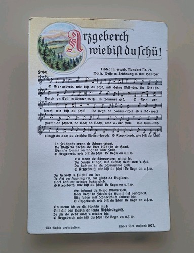 Liedpostkarte arzgeberch wie - liedpostkarte,