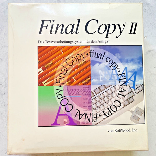 Final copy commodore amiga - commodore,