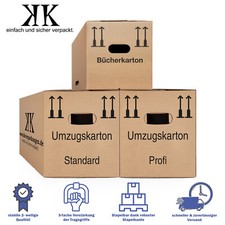 Umzugskartons Profi 2 wellig Umzugskartons Basic 1 wellig Bücherkartons