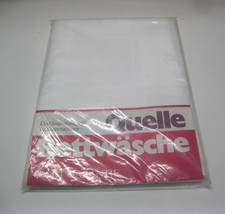 1x  Vintage Damast Bettwäsche Aussteuer Bettbezug  130 x 200 Quelle Blumen  Rose