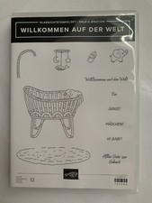 Stampin Up Baby Stempel Klarsichtstempel „Willkommen auf der Welt“
