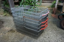 5 x Drahtkorb Einkaufskorb Kaufhalle 1960er 1970er Retro Vintage Tante Emma