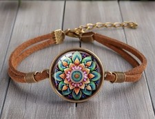 Glasdome Armband Braun Braun