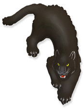 Dark Panther Schwarzer Panther Folienballon 75 x 108 cm