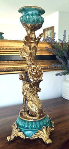 Kerzenleuchter barock leopard - kerzenleuchter,