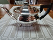 Teekanne, versilbert, englisch