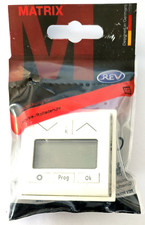 Jalousie-/Rolladenuhr weiß