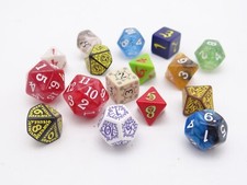 16x Polyedrische Philos Dungeon Dragons Würfel Würfelspiel Konvolut