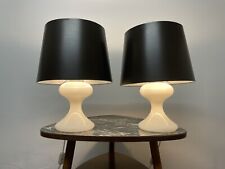 Ingo Maurer ML1 / Vintage Glas Tischlampen / 1960 1970 Mid-Century Lampe M Paar