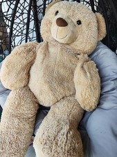 XXL Riesiger Brauner Teddybär Sitzend Ca 100 cm Plüschtier Stofftier Plüschbär 
