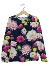 Molo Langarmshirt Mädchen Gr. 128 Mehrfarbig Blumenmuster Casual