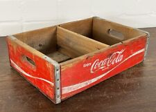 VINTAGE 1970´s COCA COLA GETRÄNKEKISTE USA HOLZKISTE ANTIK REKLAME KISTE TABLETT