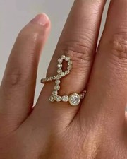 Trio-Ringset 5 kt Princess-Schliff Lab Created Diamant 925 Silber Verlobung B...