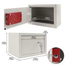 Beige Möbeltresor Tresor